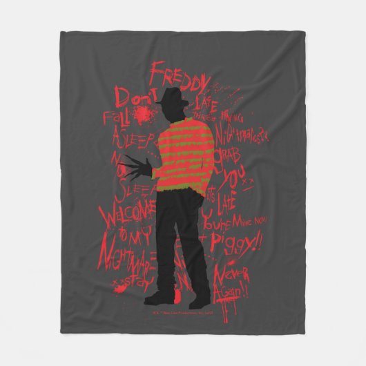 A Nightmare on Elm Street | Don't Fall Asleep Fleece Deken (Voorkant)