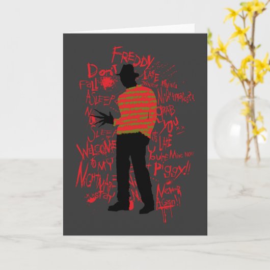 A Nightmare on Elm Street | Don't Fall Asleep Kaart (Gele Bloem)