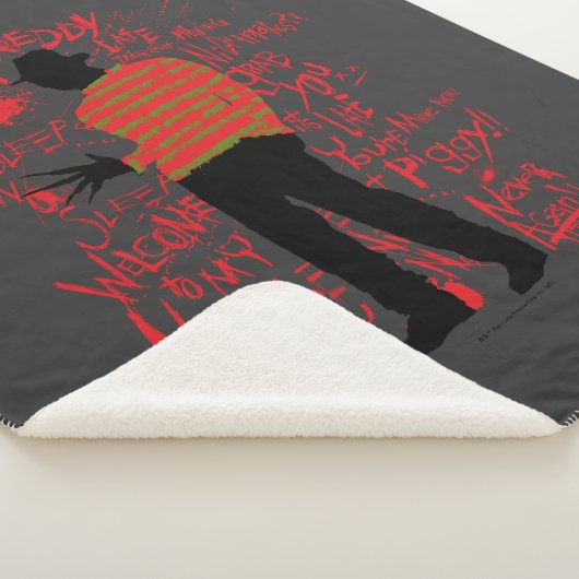 A Nightmare on Elm Street | Don't Fall Asleep Sherpa Deken (3/4)