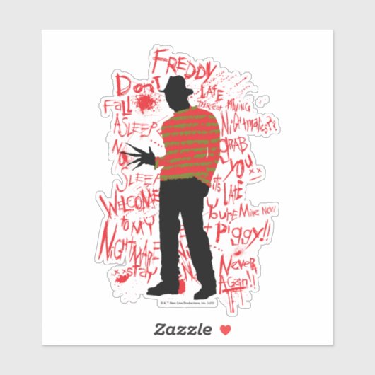 A Nightmare on Elm Street | Don't Fall Asleep Sticker (Vel)