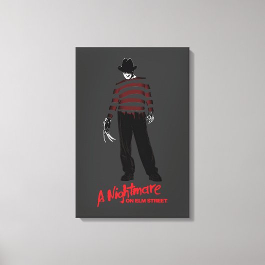 A Nightmare on Elm Street | Freddy Krueger Canvas Afdruk (Voorkant)