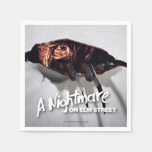 A Nightmare on Elm Street Freddy Krueger Peeking Servet (Voorkant)
