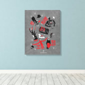 A Nightmare on Elm Street | Freddy Krueger Talk Canvas Afdruk (Insitu (Houten vloer))