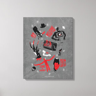 A Nightmare on Elm Street   Freddy Krueger Talk Canvas Afdruk