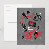 A Nightmare on Elm Street Freddy Krueger Talk Feestdagenkaart (Voorkant / Achterkant)