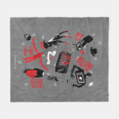 A Nightmare on Elm Street | Freddy Krueger Talk Fleece Deken (Voorkant (Horizontaal))
