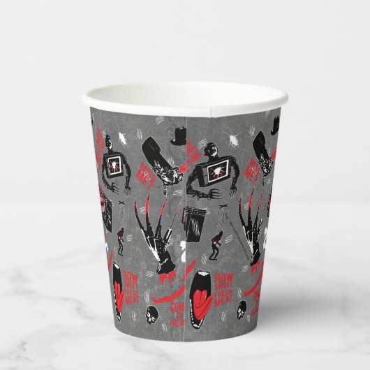 A Nightmare on Elm Street Freddy Krueger Talk Papieren Bekers (Rechts)