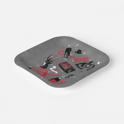 A Nightmare on Elm Street Freddy Krueger Talk Papieren Bordje (Gebogen)