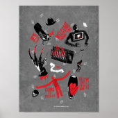 A Nightmare on Elm Street Freddy Krueger Talk Poster (Voorkant)