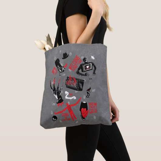 A Nightmare on Elm Street Freddy Krueger Talk Tote Bag (Dichtbij)