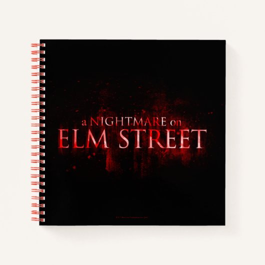 A Nightmare on Elm Street | Gebleke tekst Notitieboek (Voorkant)