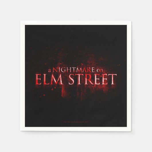 A Nightmare on Elm Street | Gebleke tekst Servet (Voorkant)
