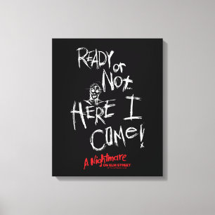 A Nightmare on Elm Street   Hier kom ik Canvas Afdruk