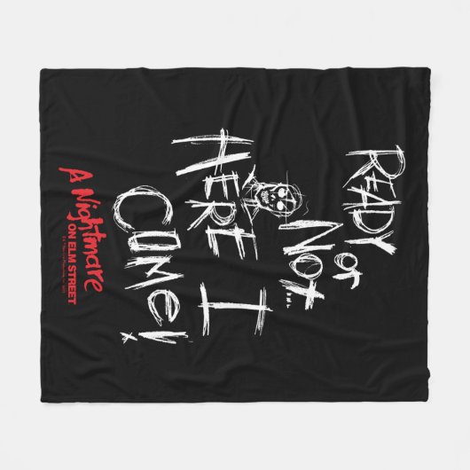 A Nightmare on Elm Street | Hier kom ik Fleece Deken (Voorkant (Horizontaal))