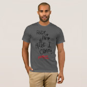 A Nightmare on Elm Street | Hier kom ik T-shirt (Voorkant volledig)