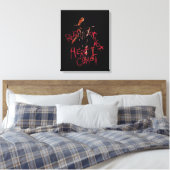 A Nightmare on Elm Street | Klaar of niet Canvas Afdruk (Insitu (Slaapkamer))