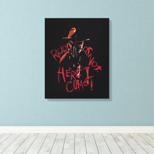A Nightmare on Elm Street | Klaar of niet Canvas Afdruk (Insitu (Houten vloer))