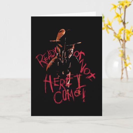 A Nightmare on Elm Street | Klaar of niet Kaart (Gele Bloem)