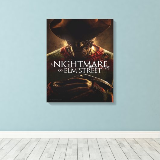 A Nightmare on Elm Street | Movie Poster Canvas Afdruk (Insitu (Houten vloer))