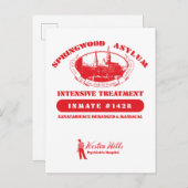 A Nightmare on Elm Street | Springwood Asylum Feestdagenkaart (Voorkant / Achterkant)