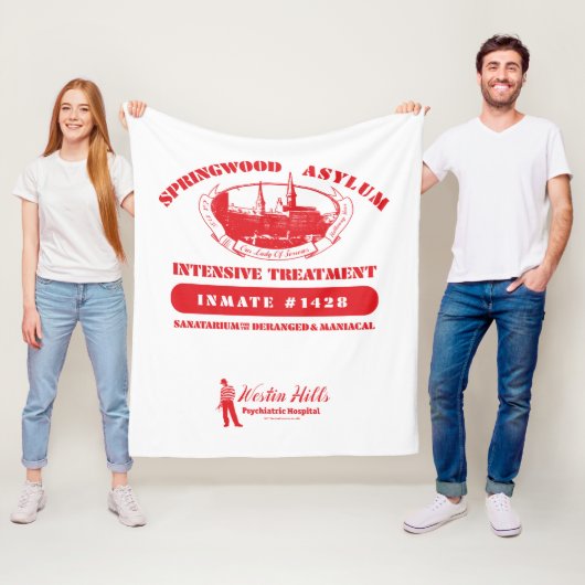 A Nightmare on Elm Street | Springwood Asylum Fleece Deken (In situ)