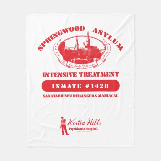 A Nightmare on Elm Street | Springwood Asylum Fleece Deken (Voorkant)