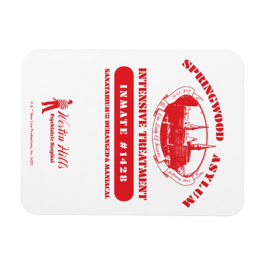 A Nightmare on Elm Street | Springwood Asylum Magneet (Horizontaal)