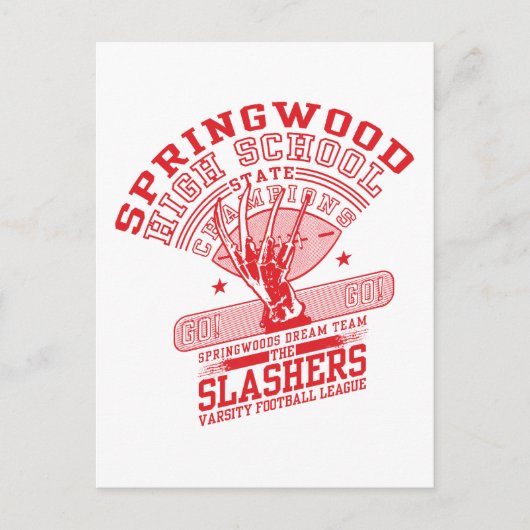 A Nightmare on Elm Street | Springwood High Feestdagenkaart (Voorkant)