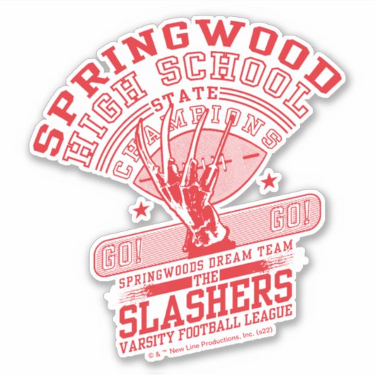 A Nightmare on Elm Street | Springwood High Sticker (Voorkant)