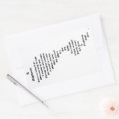 A Nightmare Rechthoekige Sticker (Envelop)