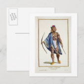 A Noble Indian from the Ottawa Nation, 1780 (colou Briefkaart (Voorkant / Achterkant)