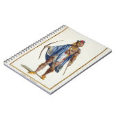 A Noble Indian from the Ottawa Nation, 1780 (colou Notitieboek (Linkerzijde)