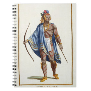 A Noble Indian from the Ottawa Nation, 1780 (colou Notitieboek