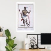 A Noble uit Virginia, 1780 (gekleurde graving) Poster (Thuiskantoor)