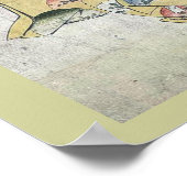 A Noh kyogen, Suehirogari door Katsushika, Hokusai Poster (Hoek)