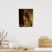 A North American Indian in an Extensive Landscape, Poster (Keuken)