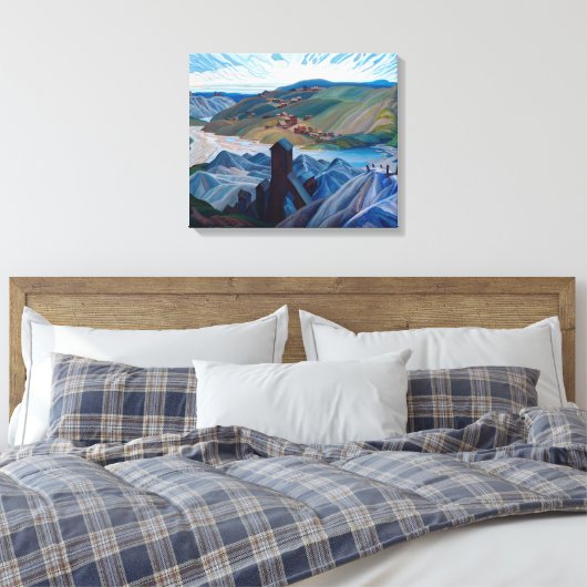 A Northern Silver Mine | Franklin Carmichael | Canvas Afdruk (Insitu (Slaapkamer))