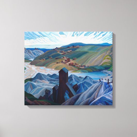 A Northern Silver Mine | Franklin Carmichael | Canvas Afdruk (Voorkant)