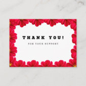 A Note of Thanks Informatiekaartje (Voorkant)