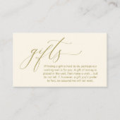 A Note On Gifts, Honeymoon Wish Wishing Well, Fund Informatiekaartje (Voorkant)