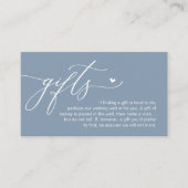 A note on gifts, Modern Romantic Wedding Informatiekaartje (Voorkant)