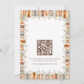 A Novel Kind of Love Book Theme Bridal Shower   Kaart (Achterkant)