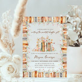 A Novel Kind of Love Book-Themed Floral Bridal  Acryl Uitnodigingen