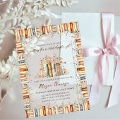 A Novel Kind of Love Book-Themed Floral Bridal  Acryl Uitnodigingen