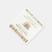 A Novel Kind of Love Book-Themed Floral Party Servet (Hoek)