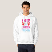 A Nurse Is Compass In Scrubs Hoodie (Voorkant volledig)