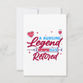 A Nursing legend has Retired Bedankkaart (Voorkant)