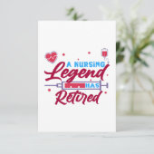 A Nursing legend has Retired Bedankkaart
