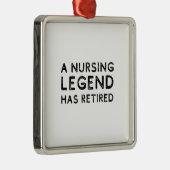 A nursing legend has retired distressed metalen ornament (Rechts)