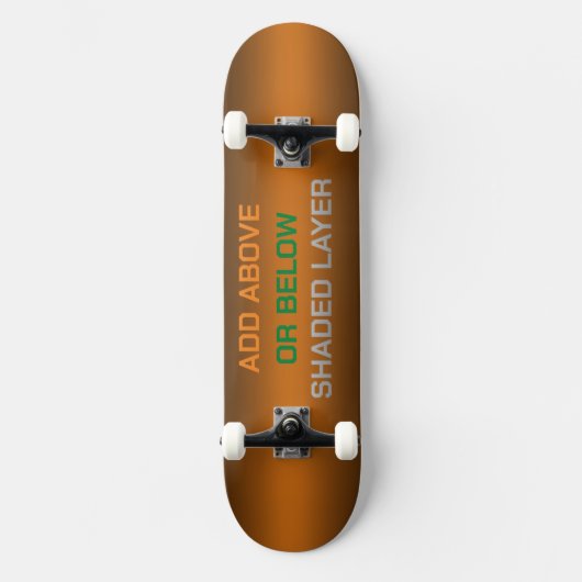 A- of B-schaduwgebied Persoonlijk Skateboard (Voorkant)